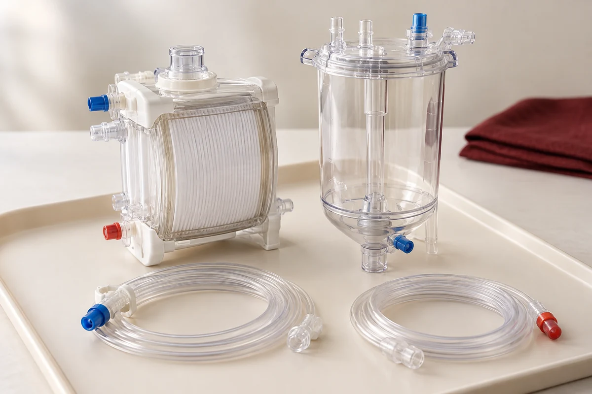 Illustrative arrangement of perfusion equipment and tubing